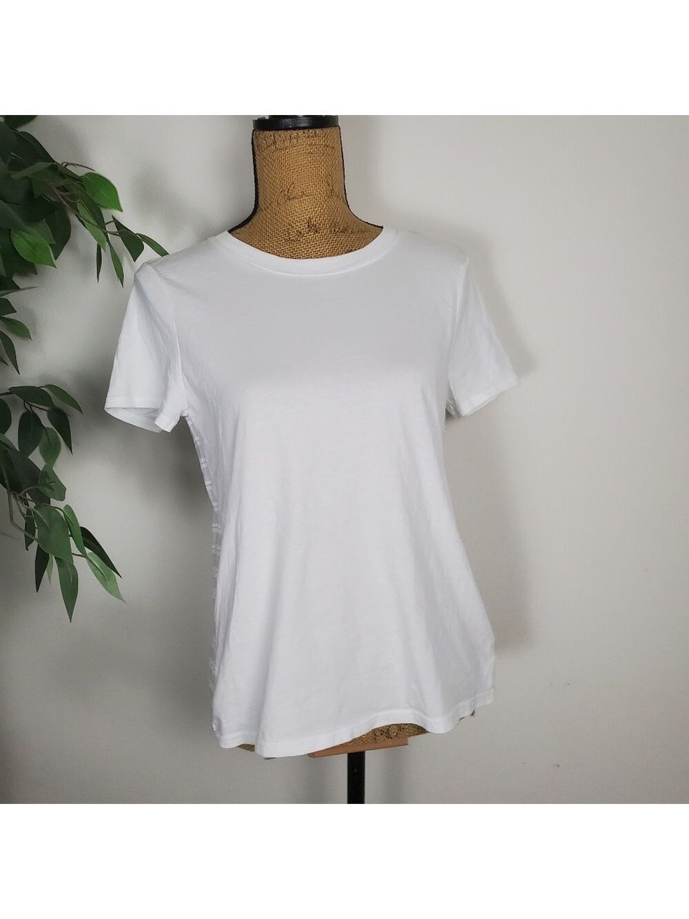 Brooks Brothers White Short Sleeve Shirt Lace Back Medium